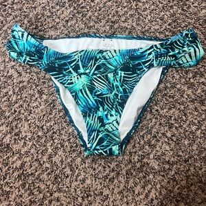 PINK Victoria's Secret Tropical Blue Bikini Bottom